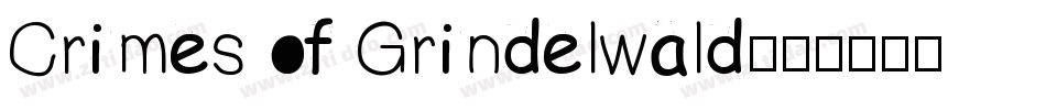 Crimes of Grindelwald字体转换